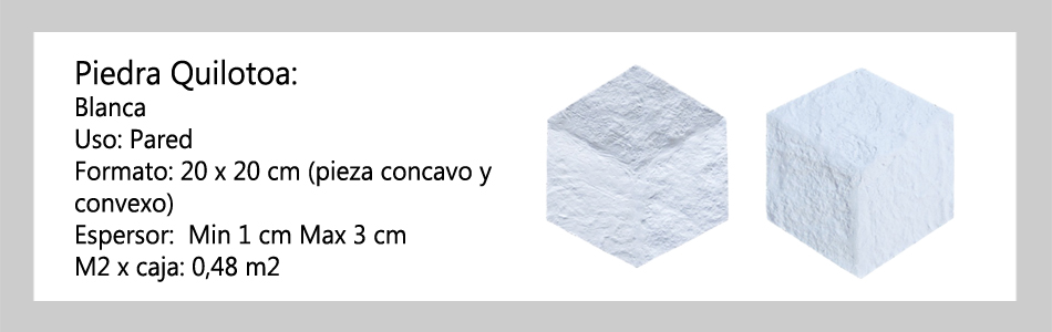 Piedra Quilotoa informacion tecnica