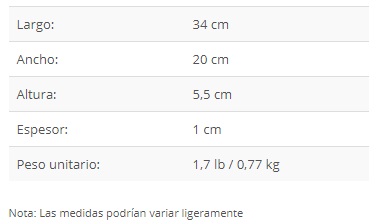 Campana cuadro medidas