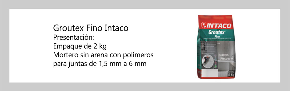 groutex fino intaco