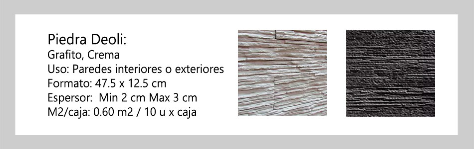 Piedra para Pared Deoli
