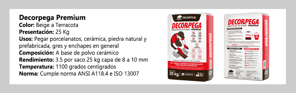Pegamento para piedra natural Decorpega